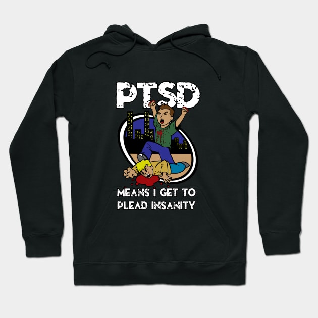 PTSD Hoodie by blackdrawsstuff